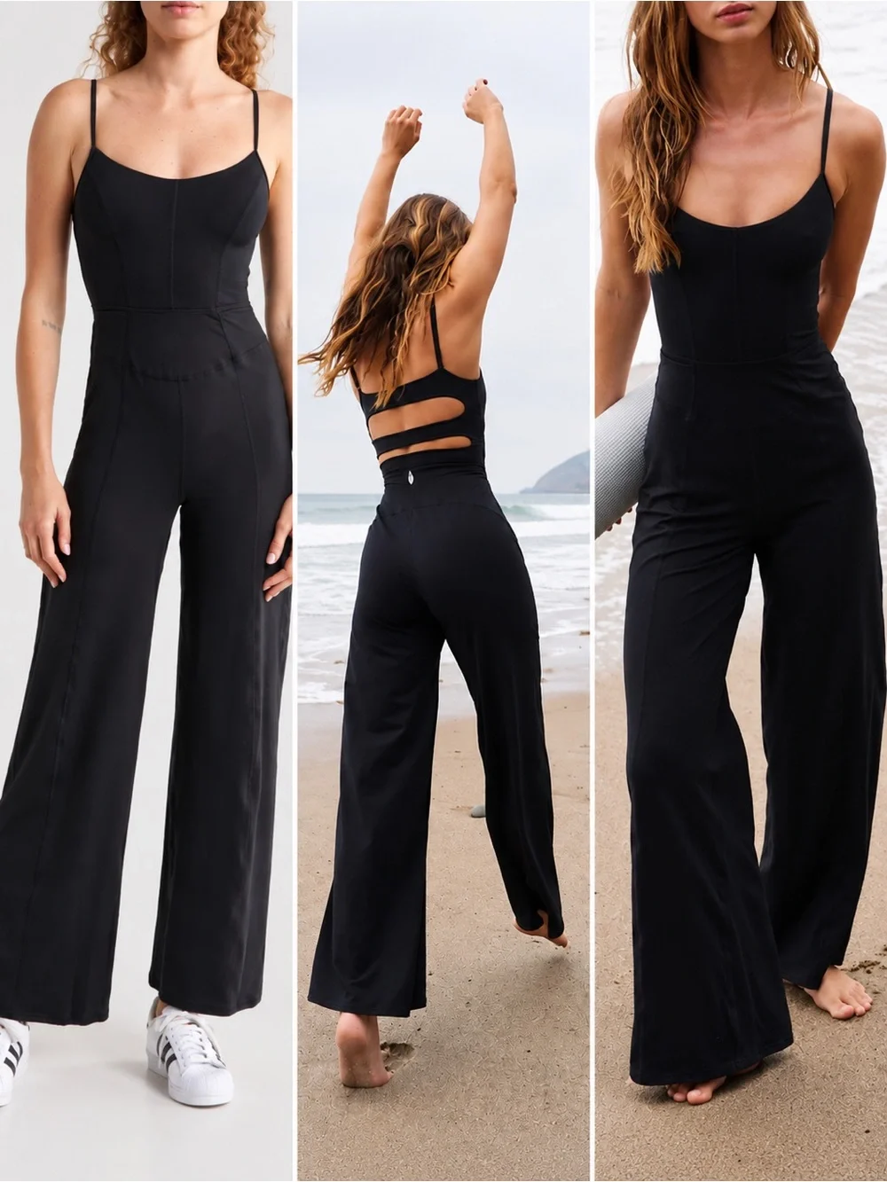 Free People FP Movement Women’s XS Black Up At Night Onesie Romper